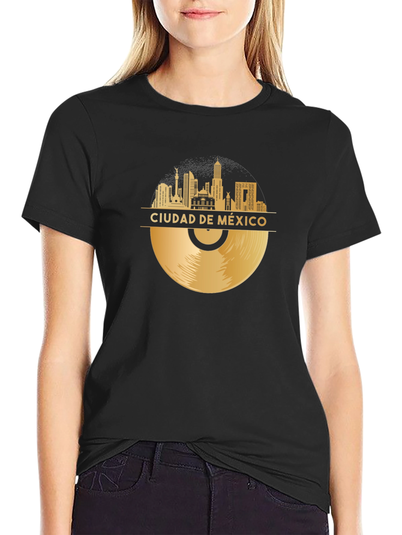 Ciudad de México Vinyl Record Graphic Tee