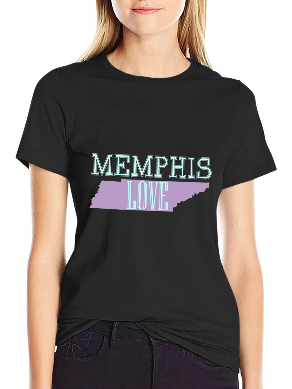 Memphis Love Tennessee Graphic Tee - Black