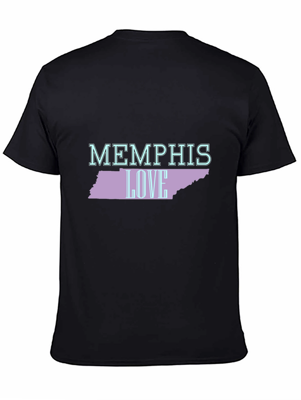 Memphis Love Tennessee Graphic Tee - Black