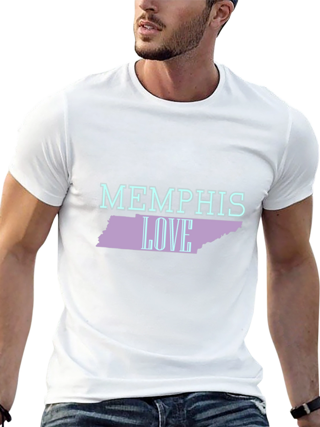 Memphis Love Tennessee Graphic Tee - Black