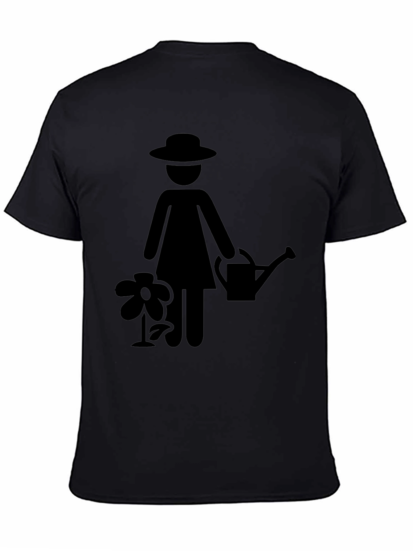 Gardener Woman Graphic Black T-Shirt