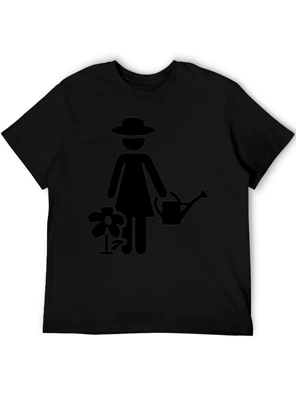 Gardener Woman Graphic Black T-Shirt