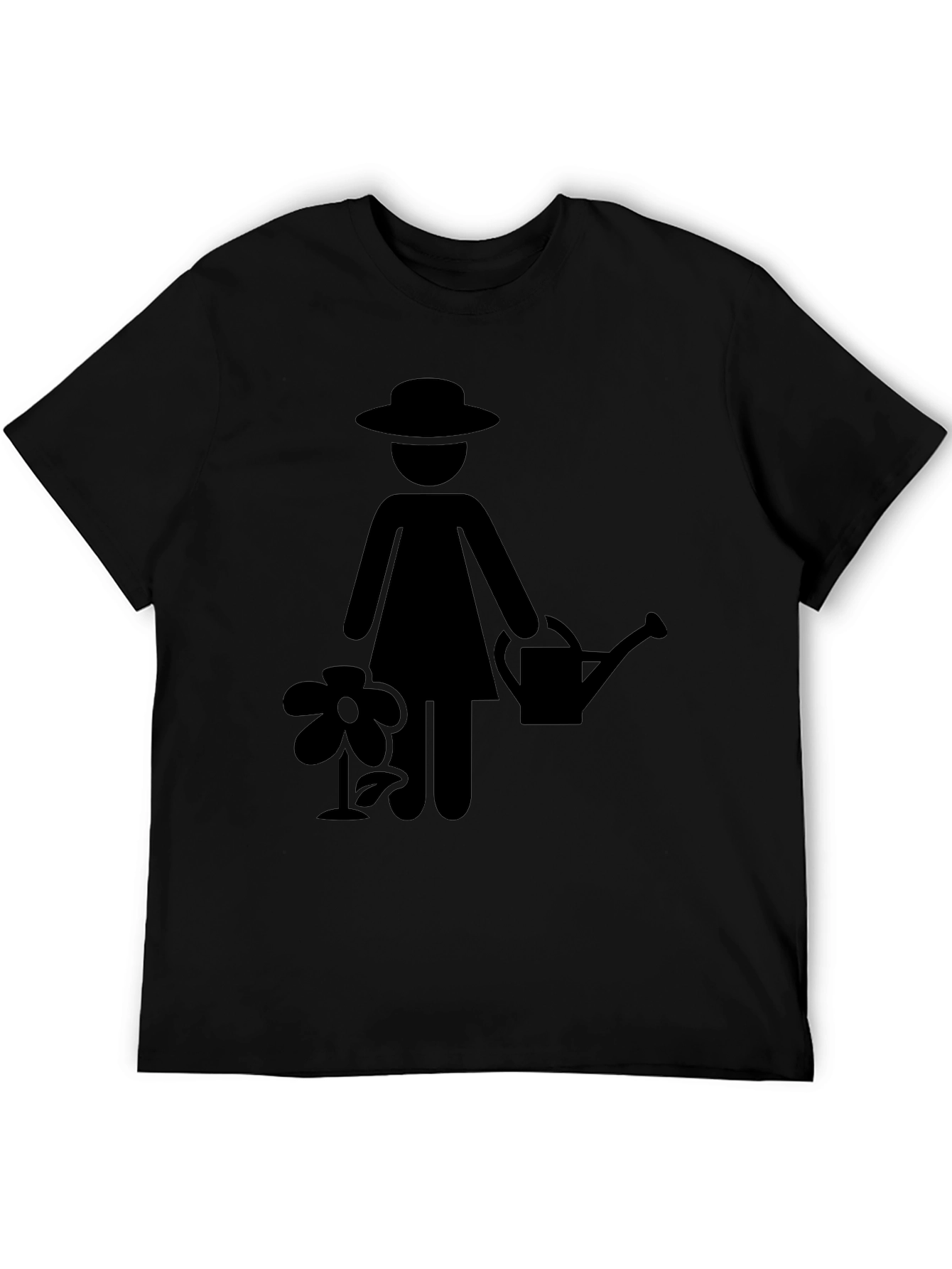 Gardener Woman Graphic Black T-Shirt