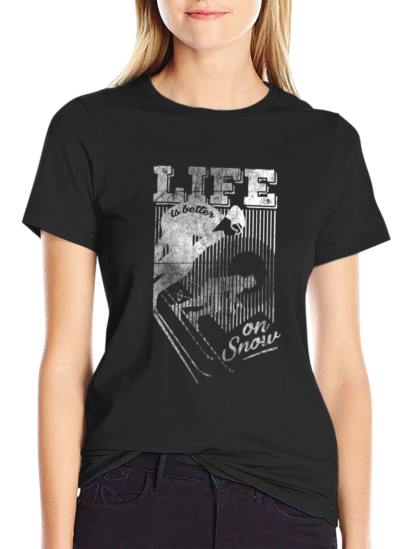 Life is Better on Snow - Graphic T-Shirt
