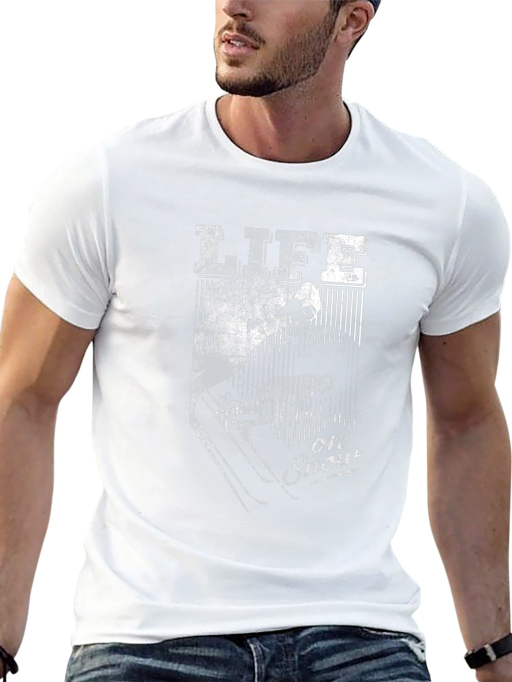 Life is Better on Snow - Graphic T-Shirt