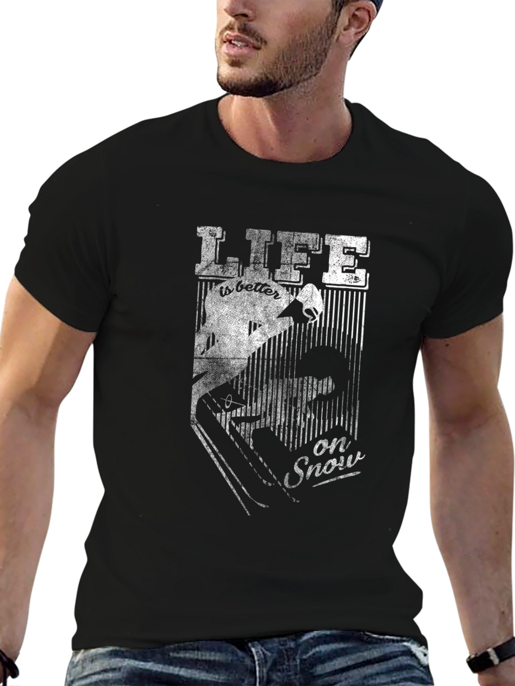 Life is Better on Snow - Graphic T-Shirt