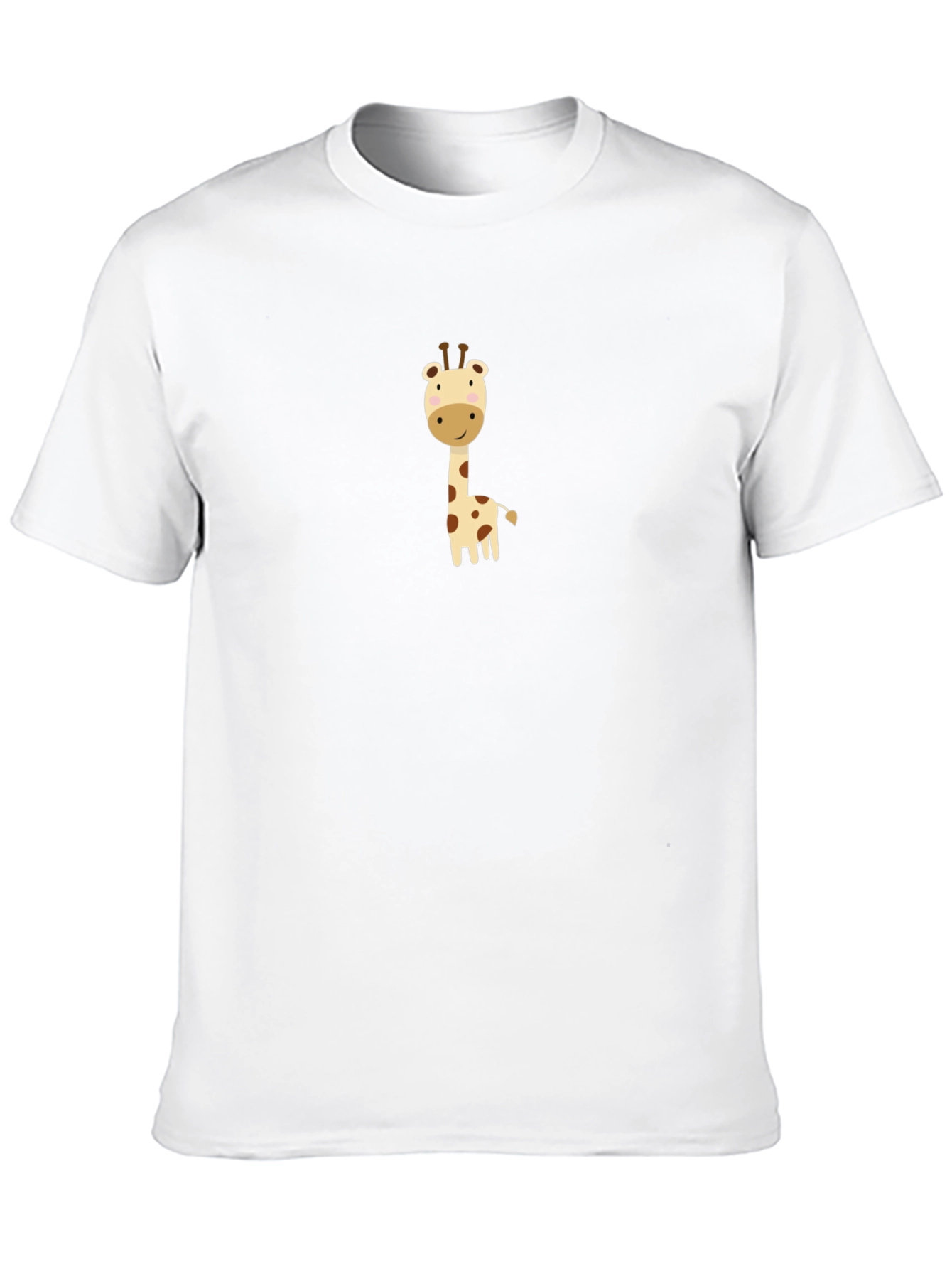 Giraffe Graphic Tee - Black Cotton Shirt