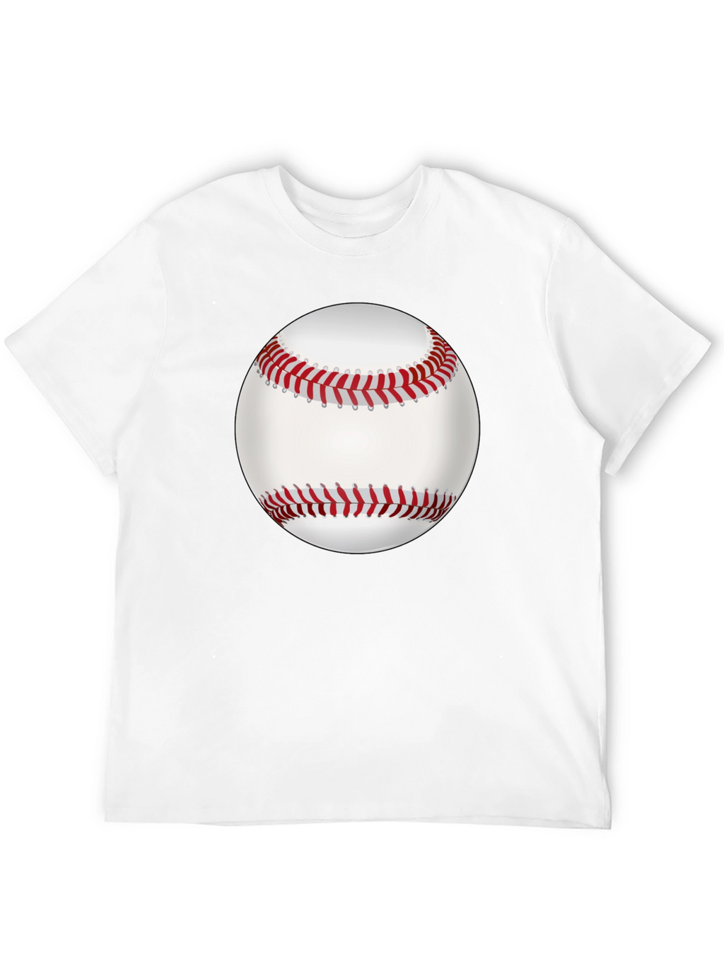 Baseball Graphic Tee - Black Cotton Casual Shirt