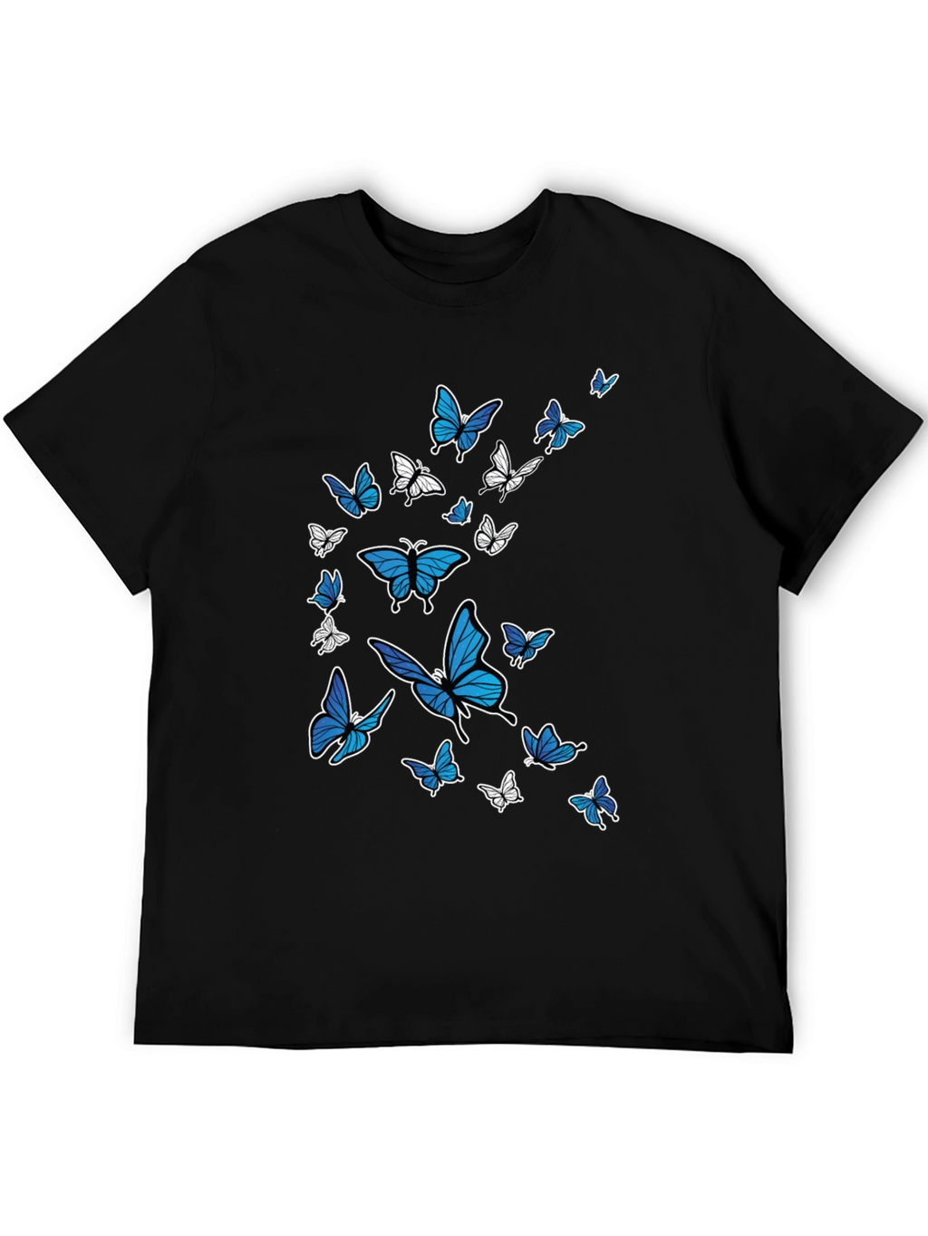 Butterfly Graphic Black T-Shirt