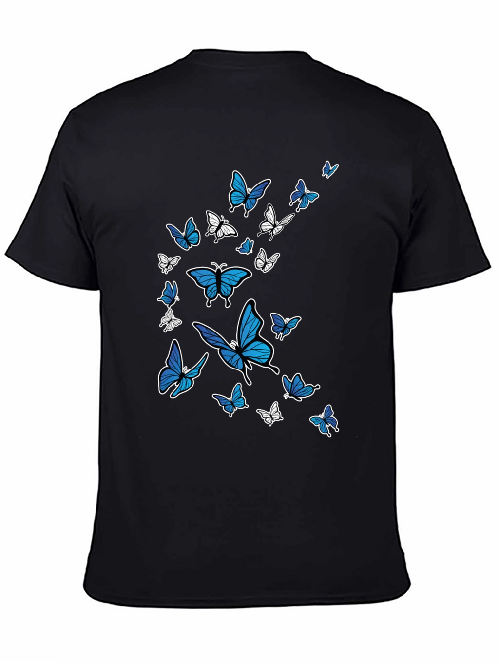 Butterfly Graphic Black T-Shirt