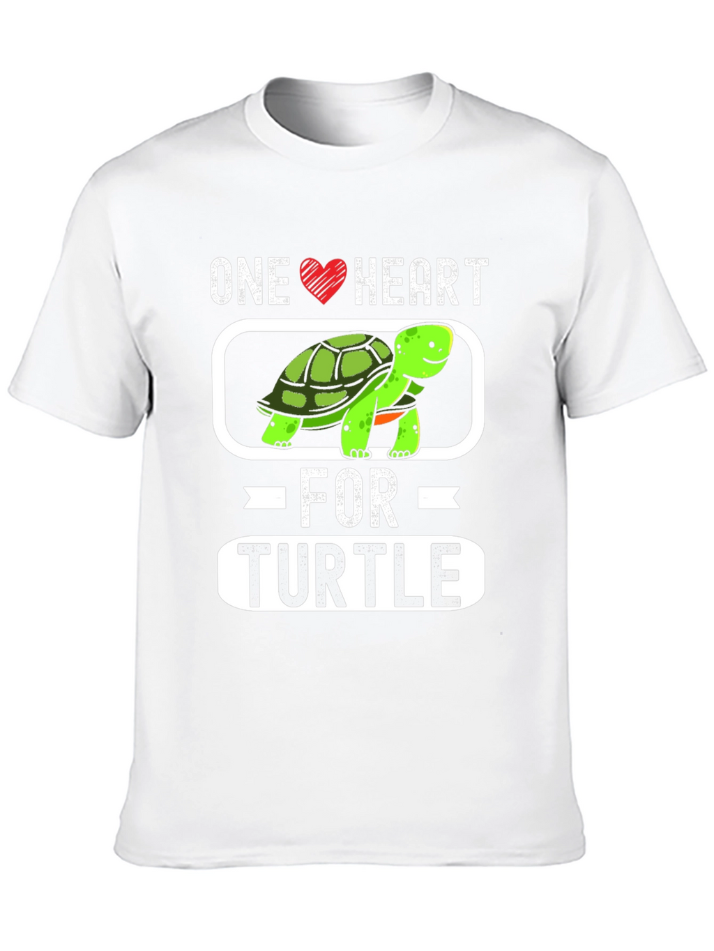 One Heart for Turtle Graphic T-Shirt