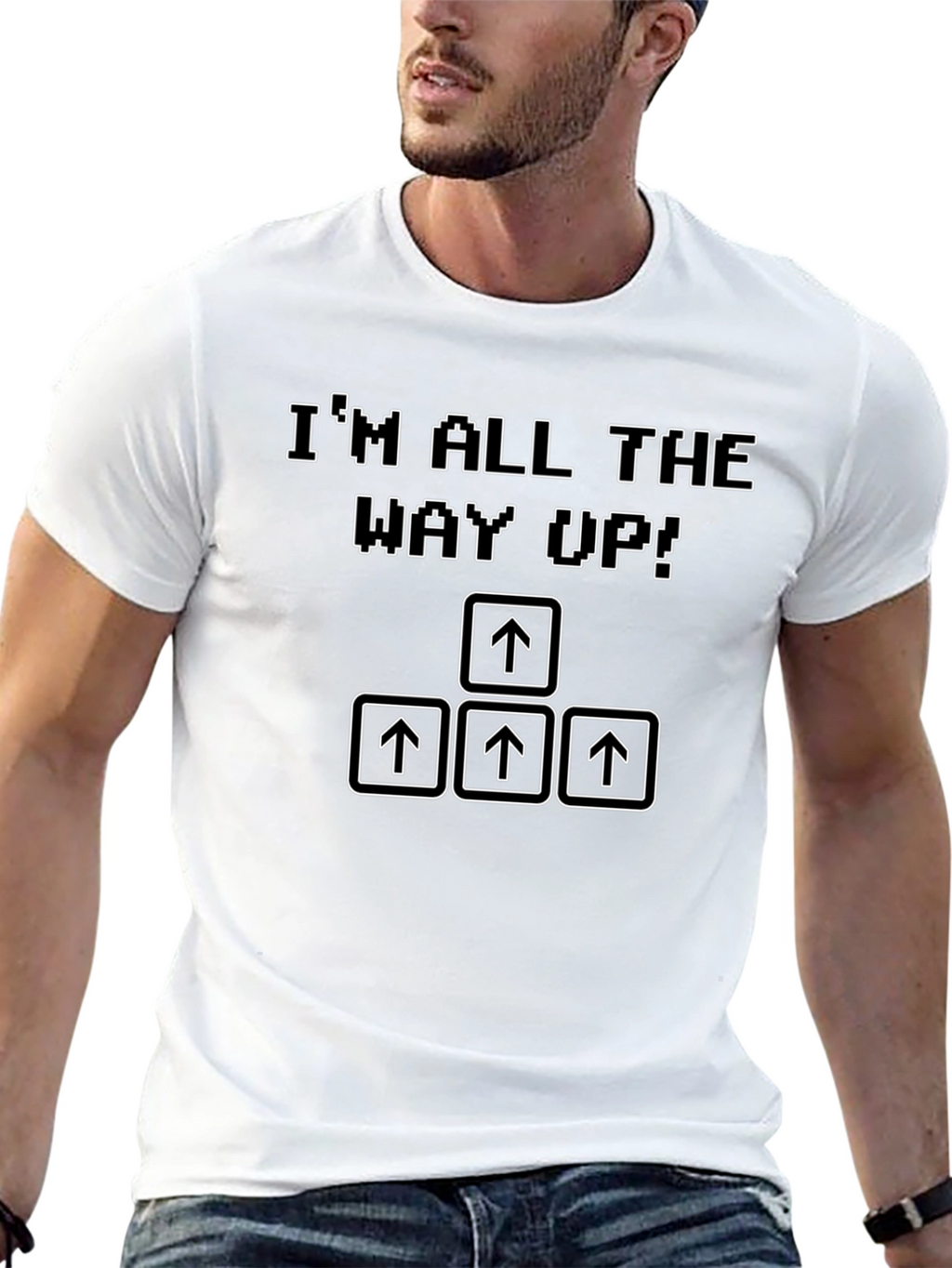 Im All The Way Up T-Shirt Retro Gaming