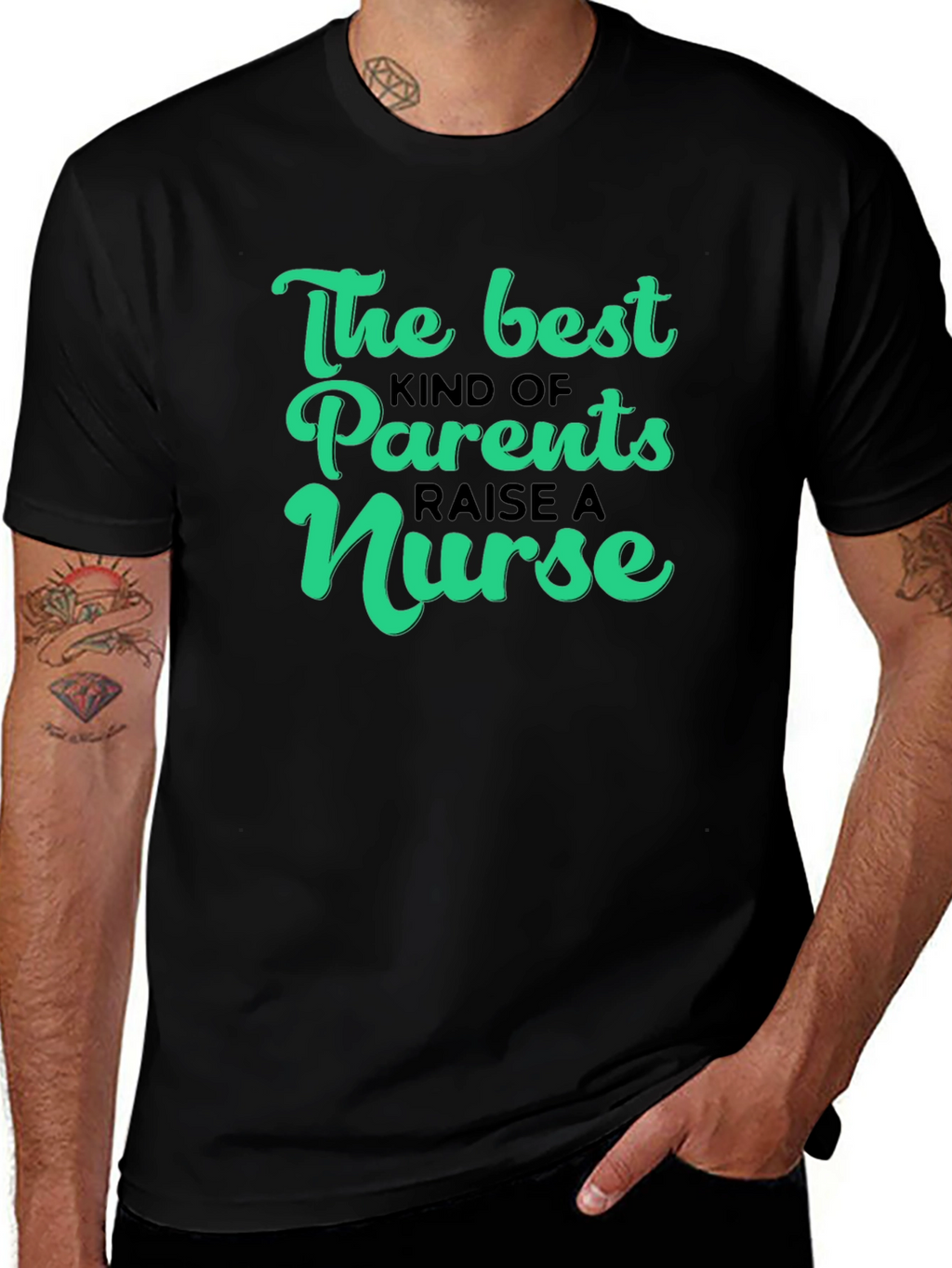 The Best Parents Raise A Nurse Graphic T-Shirt