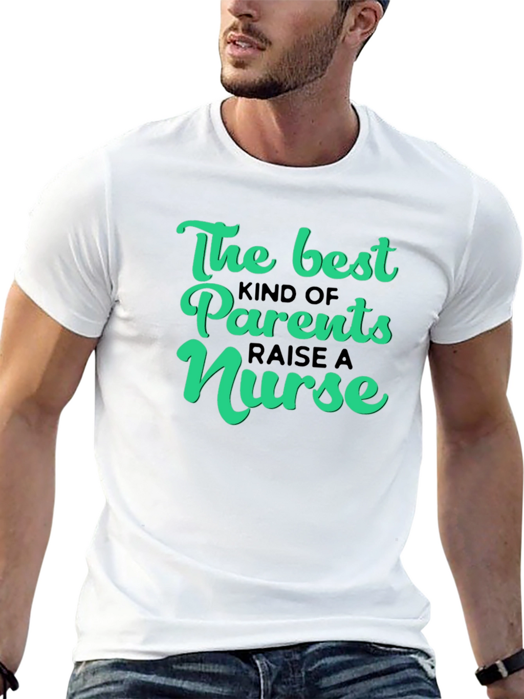 The Best Parents Raise A Nurse Graphic T-Shirt