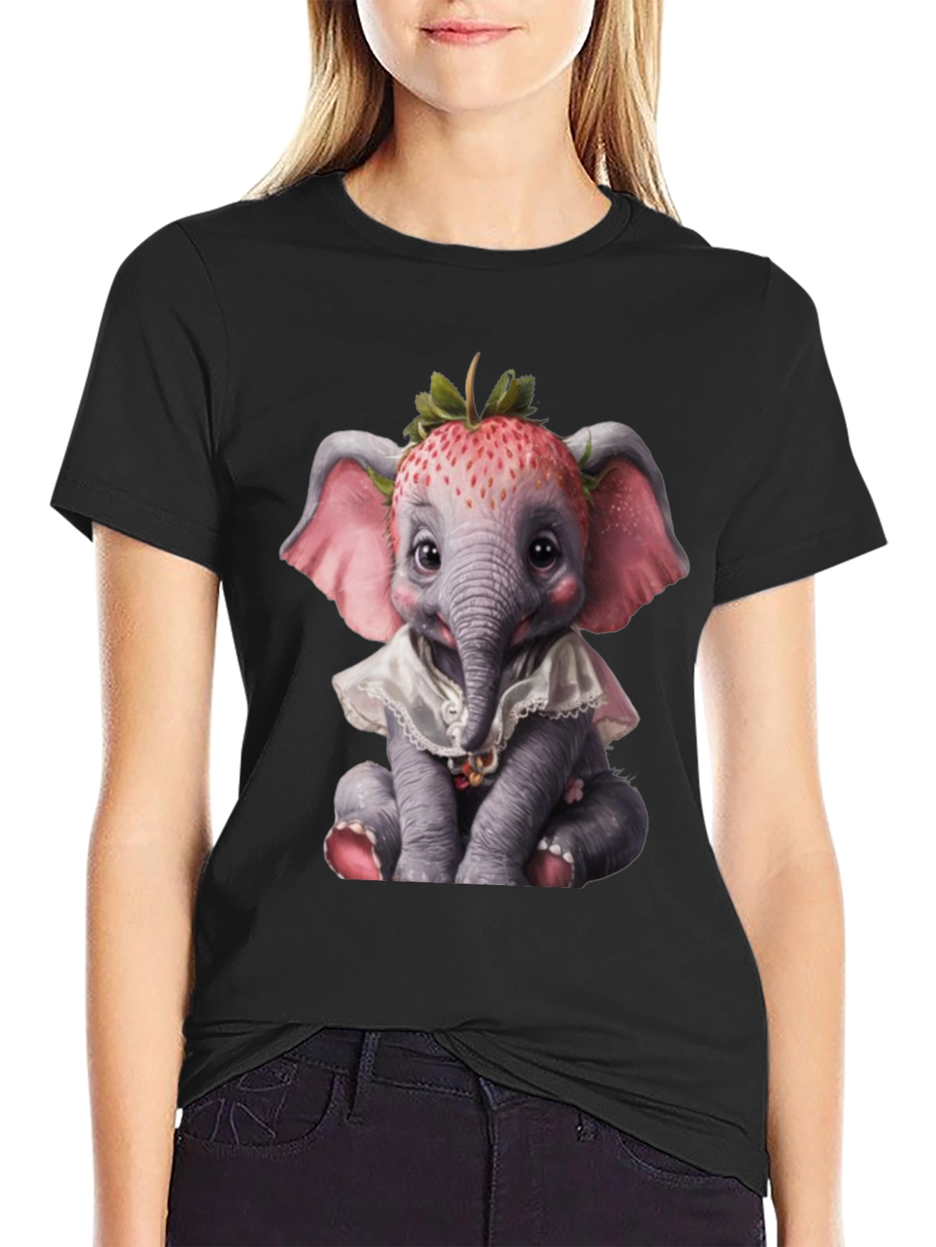 Elephant Strawberry Head Tee