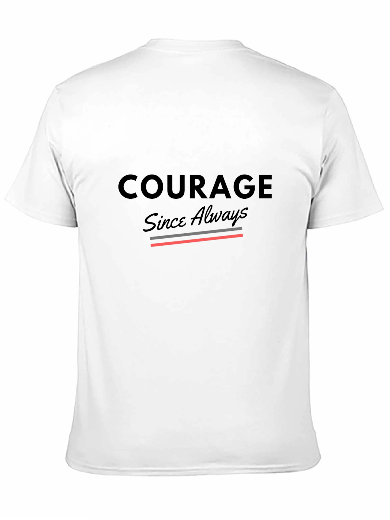 Courage Since Always Black Graphic Tee