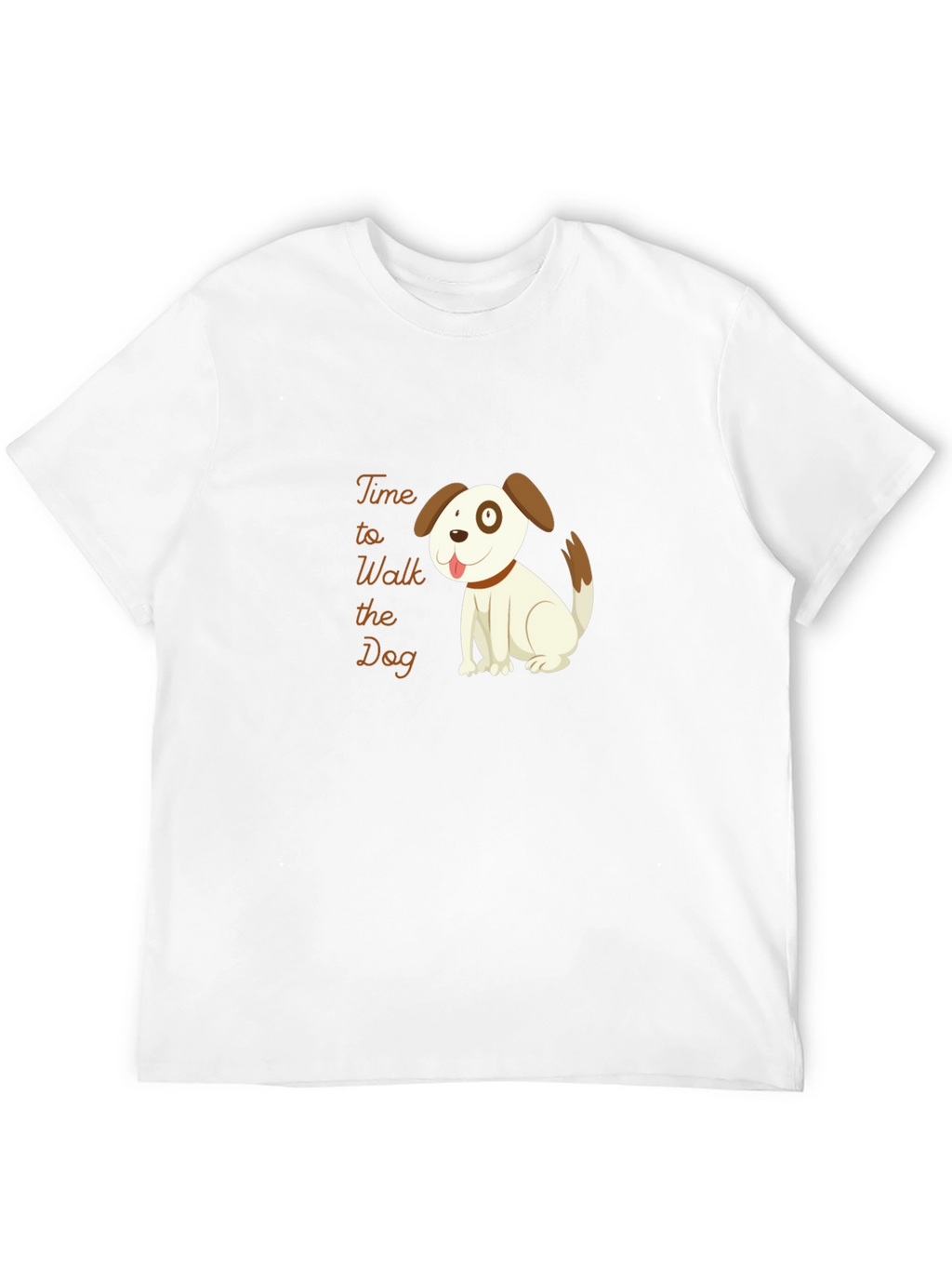 Time to Walk the Dog Black T-Shirt