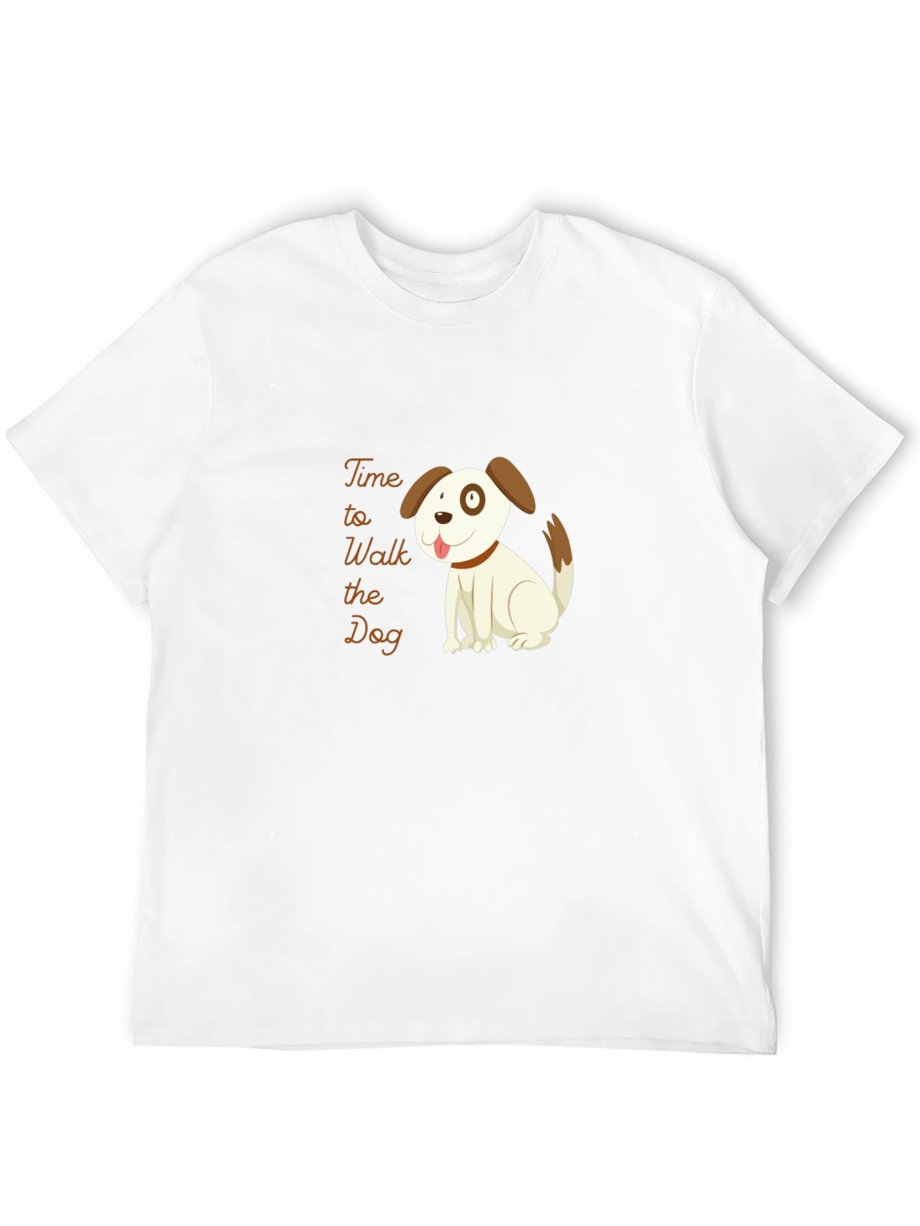 Time to Walk the Dog Black T-Shirt