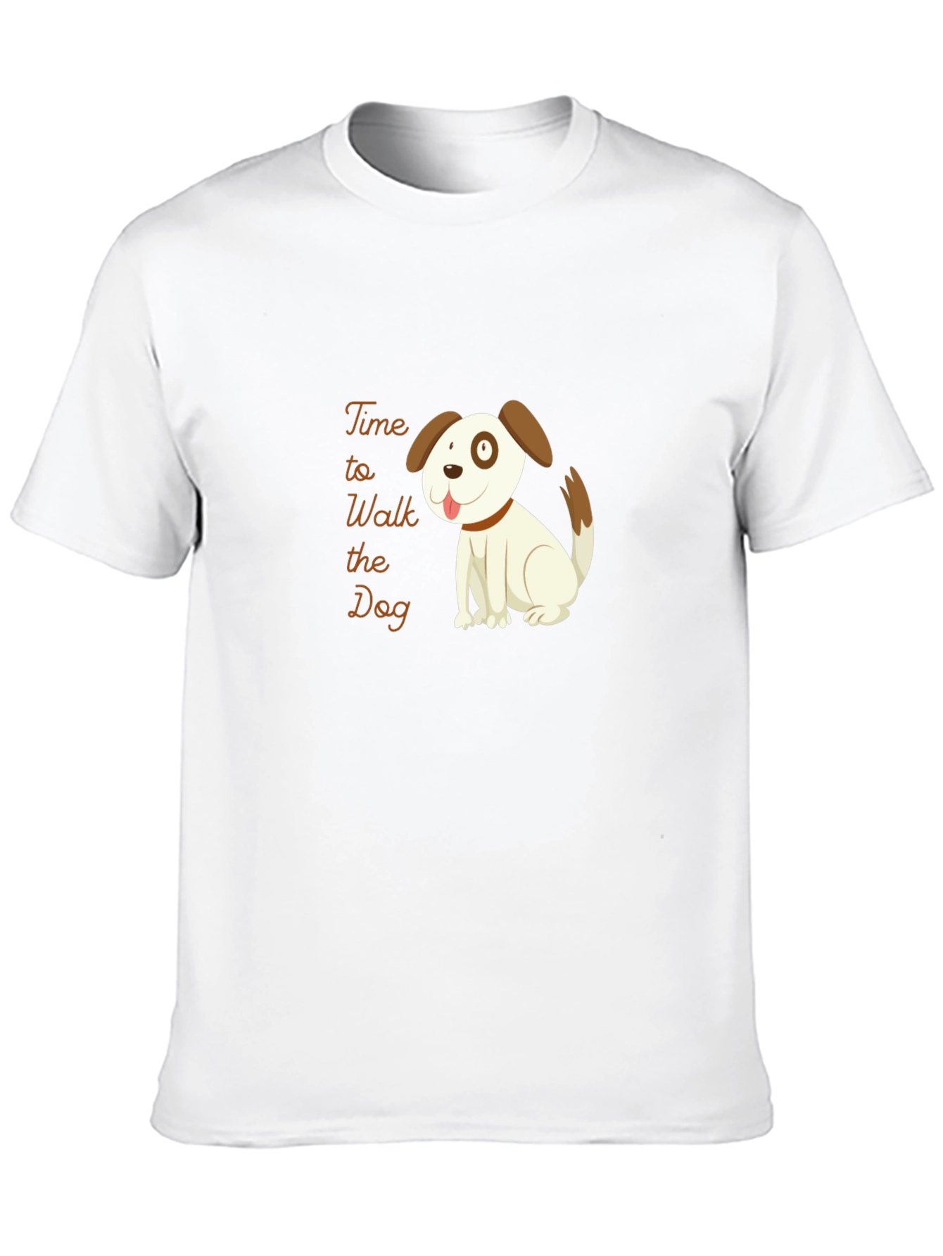Time to Walk the Dog Black T-Shirt