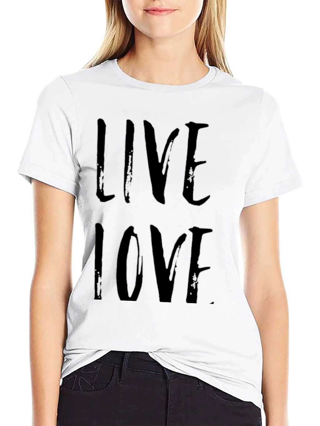 Live Love Black Graphic Tee