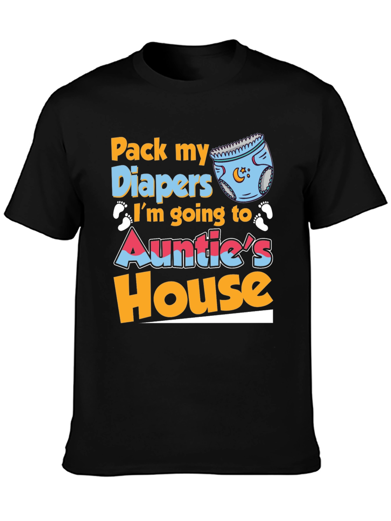 Pack My Diapers Aunties House Baby Tee