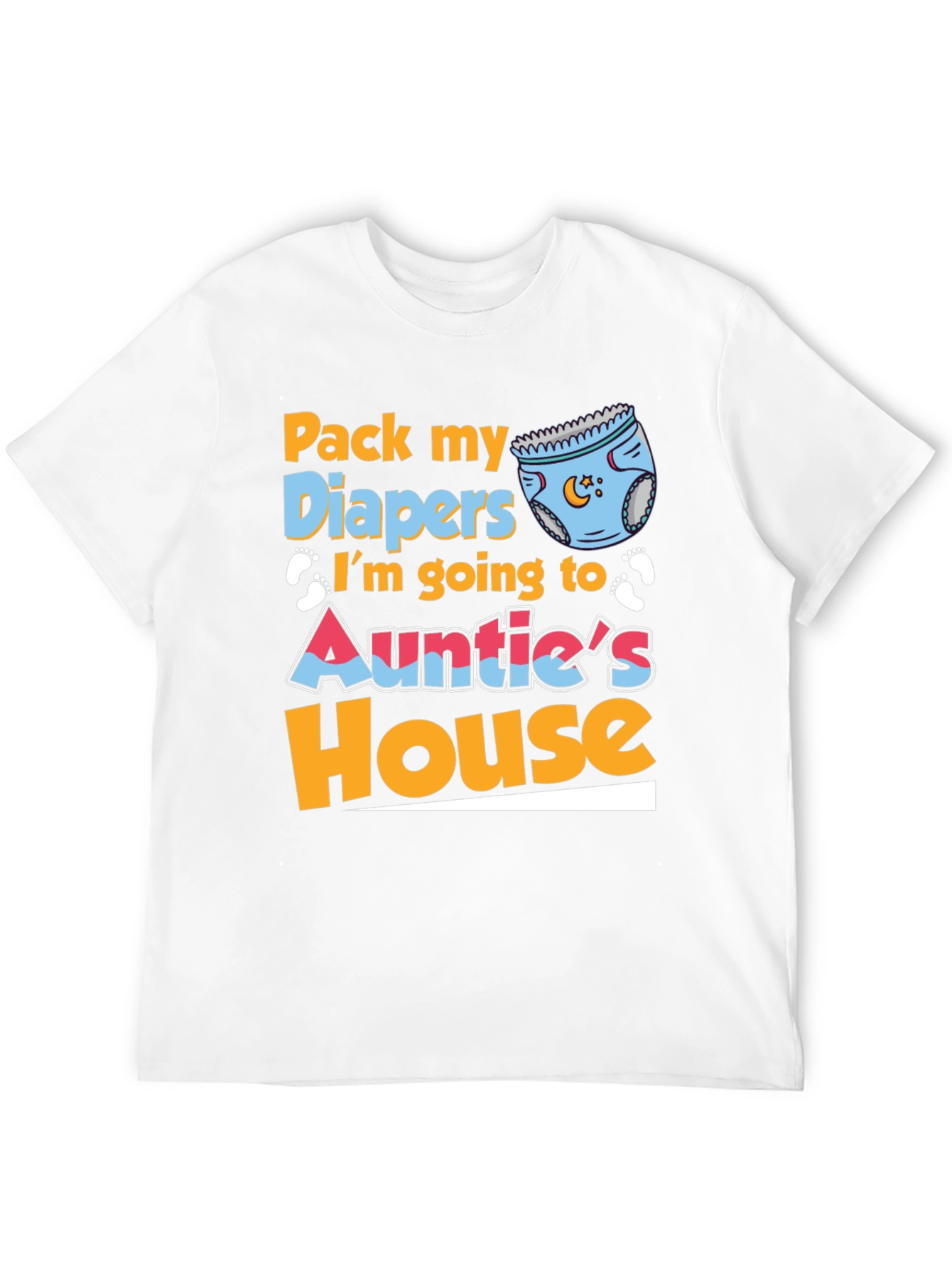Pack My Diapers Aunties House Baby Tee