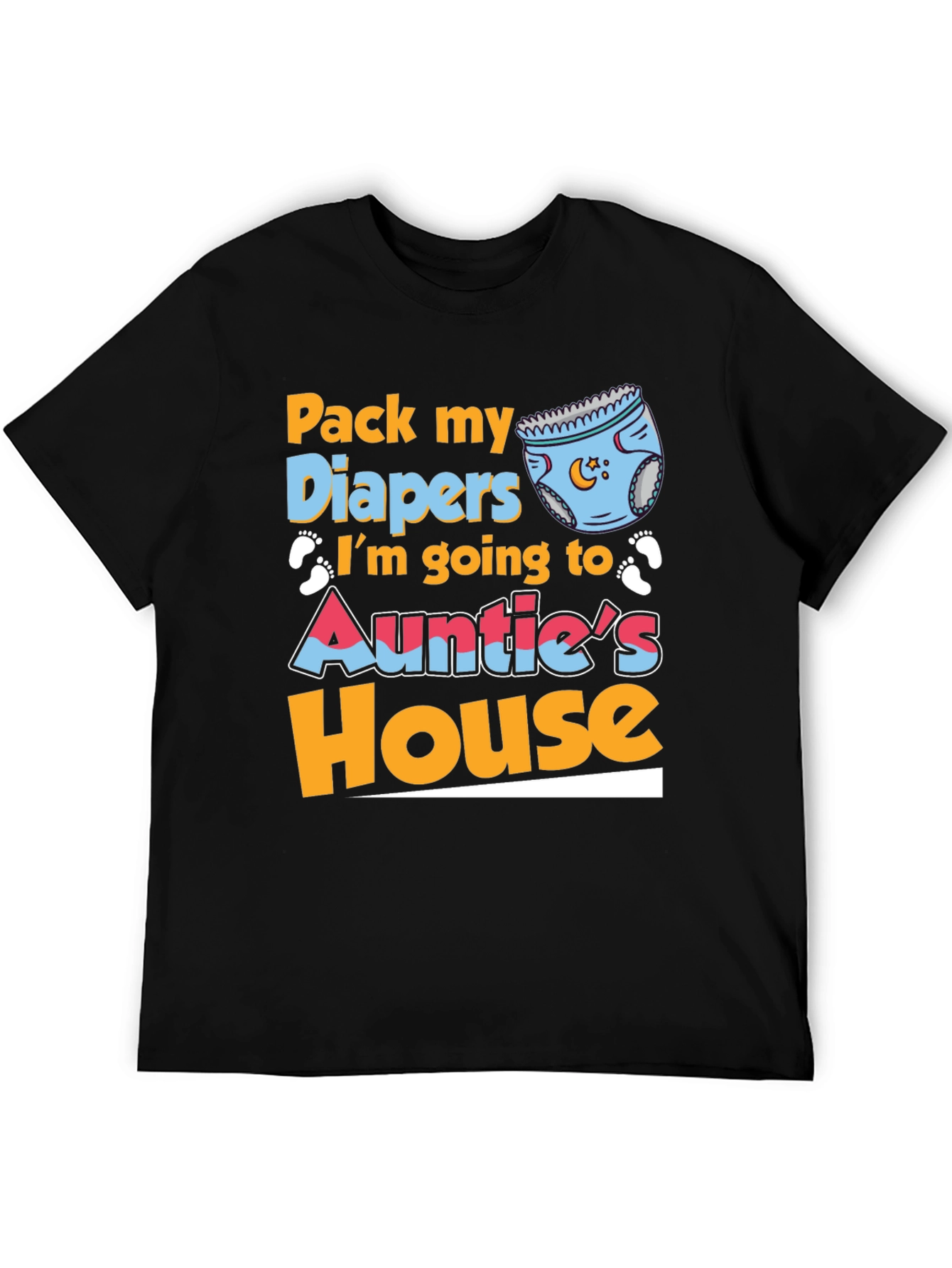 Pack My Diapers Aunties House Baby Tee