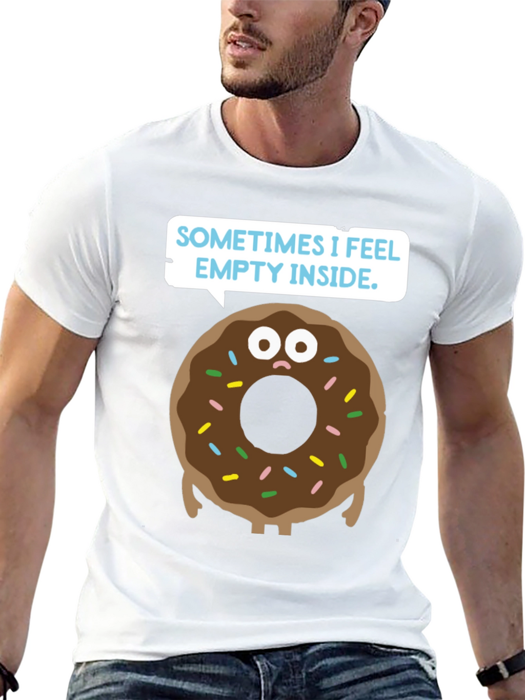 Donut Feeling T-Shirt - Humorous Graphic Tee