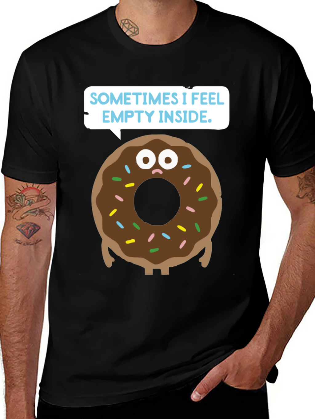 Donut Feeling T-Shirt - Humorous Graphic Tee