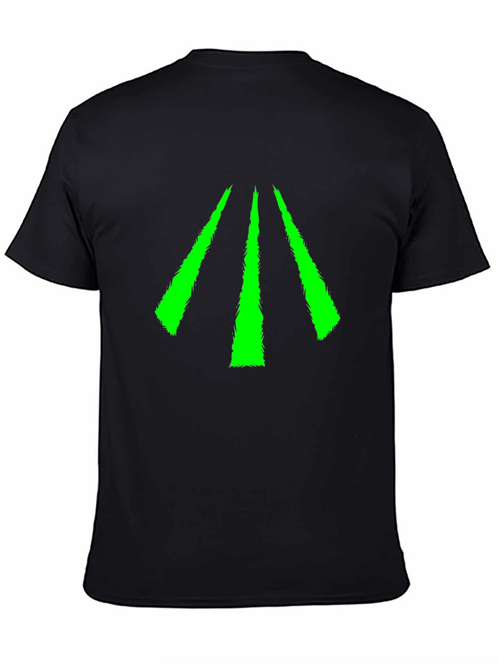 Neon Green Arrow Graphic Black Tee