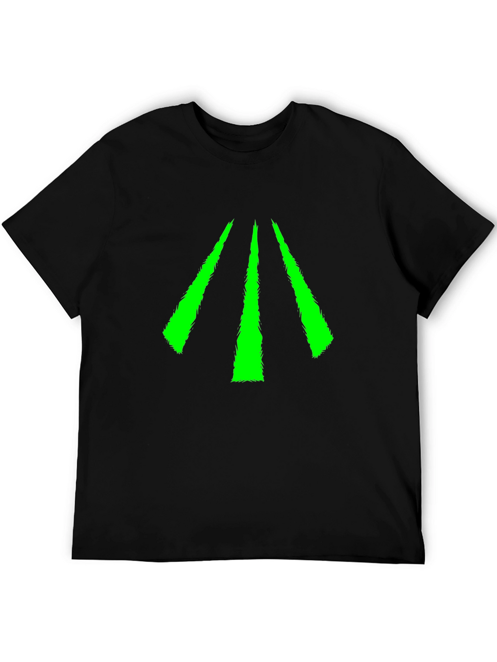 Neon Green Arrow Graphic Black Tee