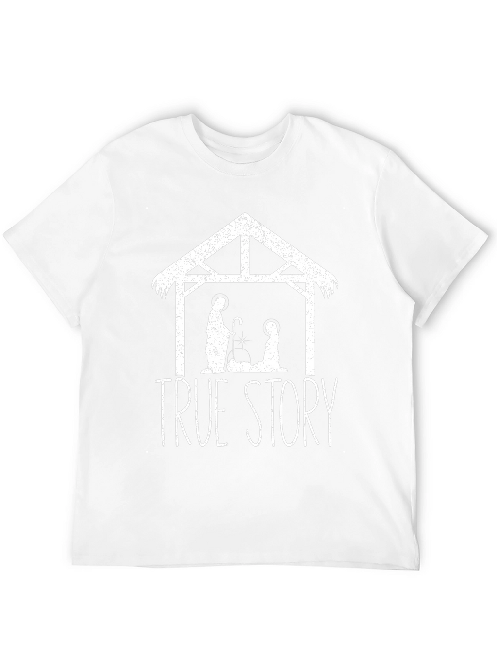 True Story Nativity Scene Black T-Shirt