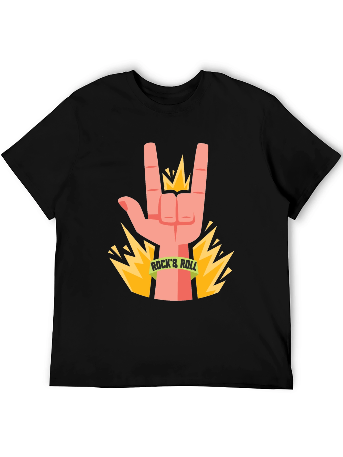 Rock & Roll Hand Graphic T-Shirt