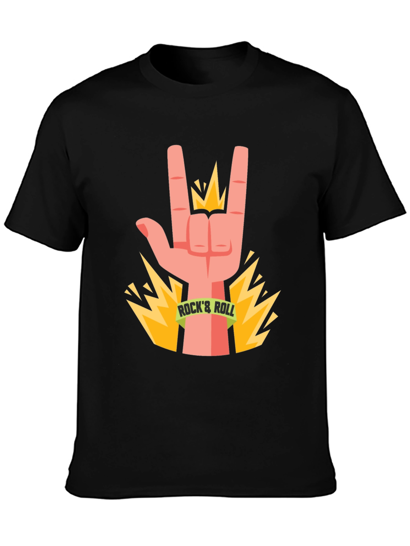 Rock & Roll Hand Graphic T-Shirt