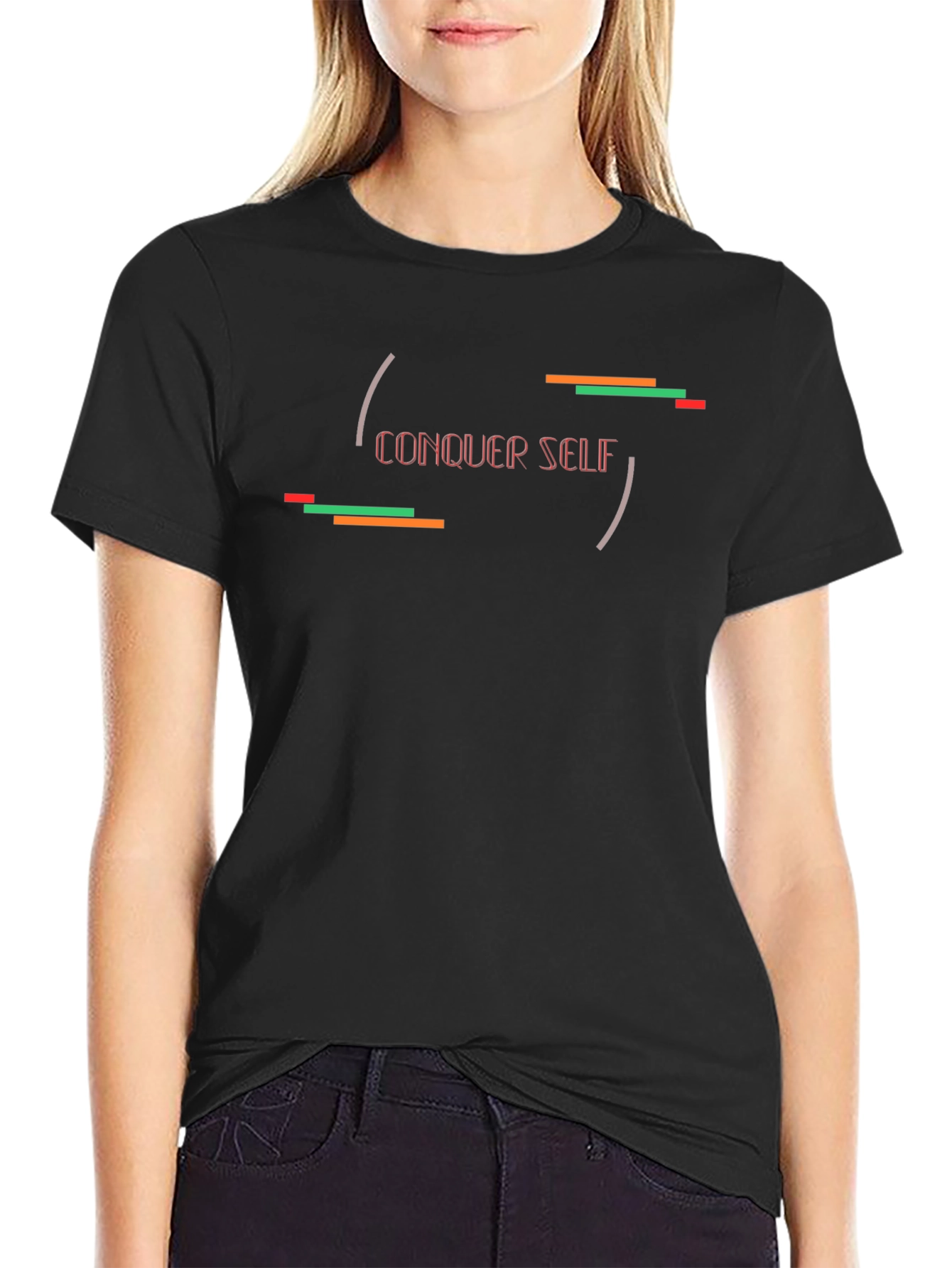 Conquer Self Graphic Tee - Modern Design Soft Fabric