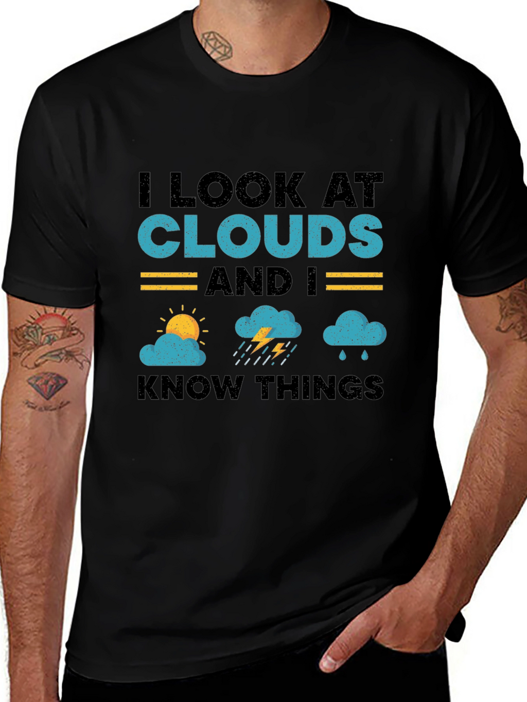 I Look At Clouds T-Shirt - Weather Lover Tee