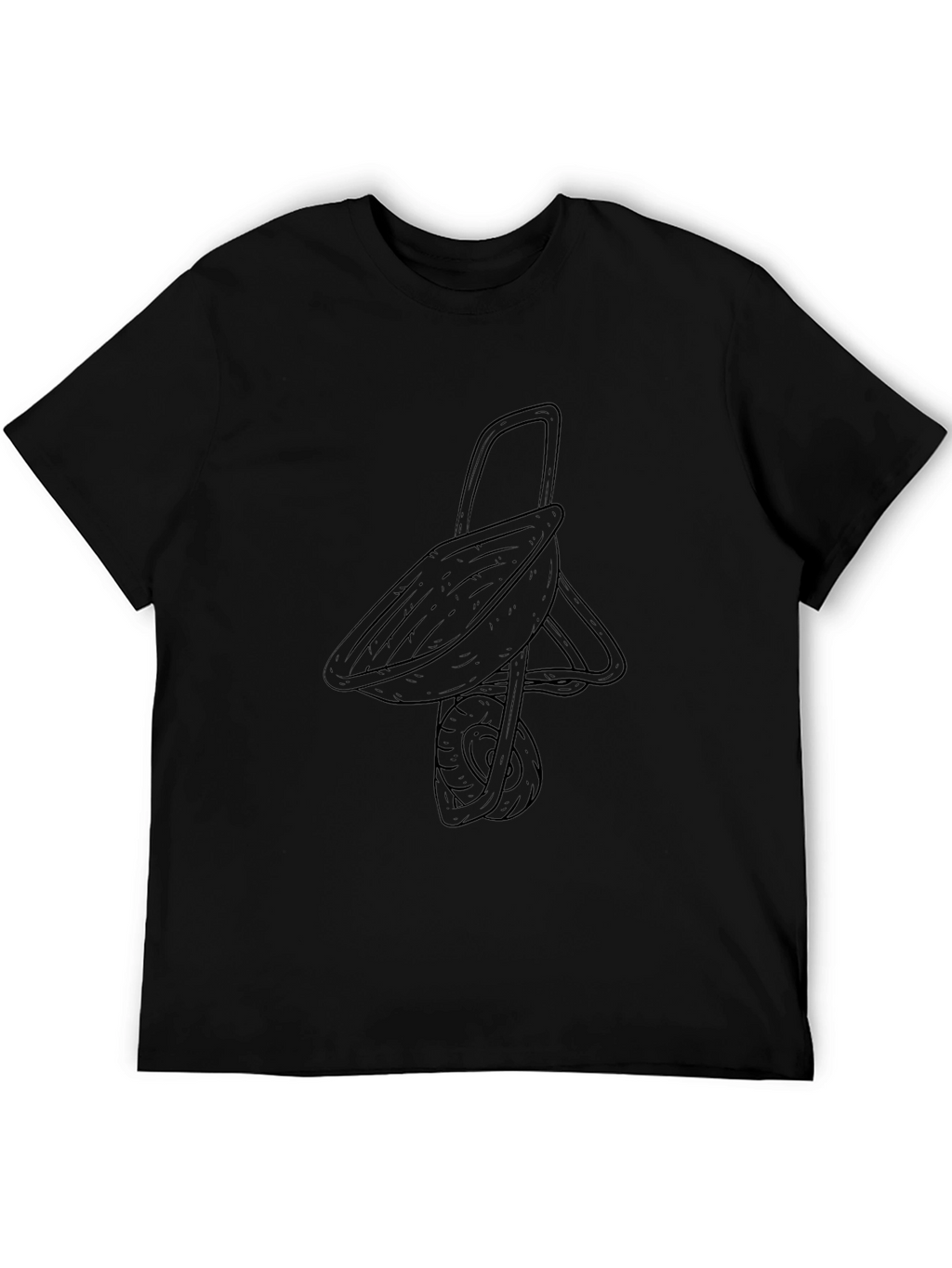 Mens Black Wheelbarrow Graphic Tee