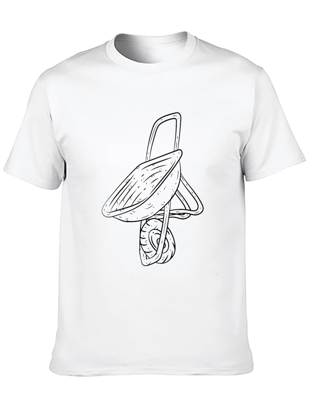 Mens Black Wheelbarrow Graphic Tee