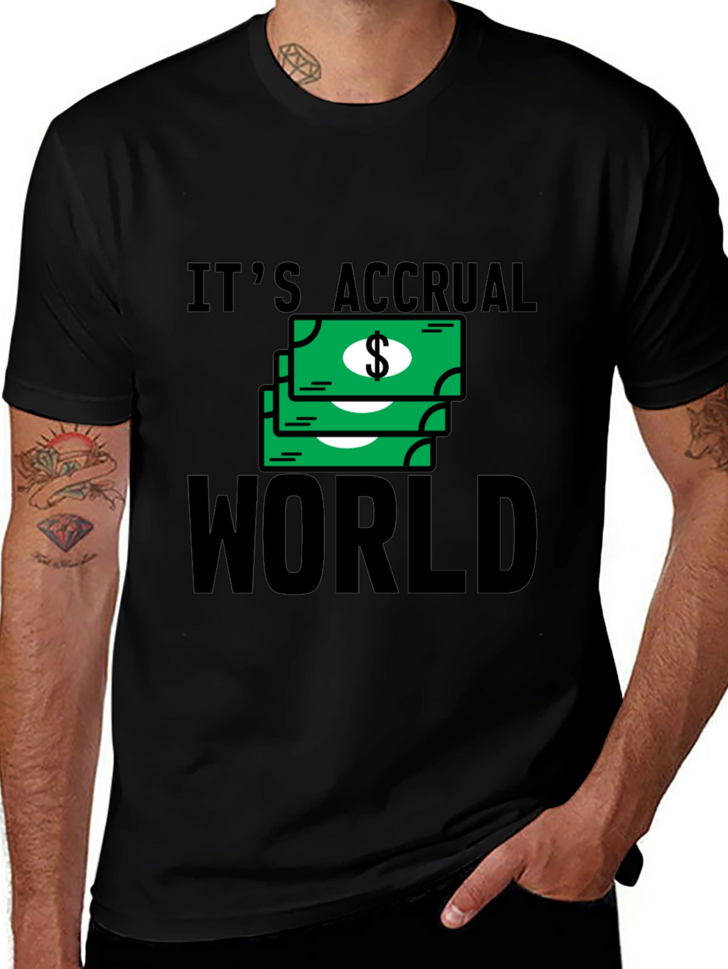 Its Accrual World T-Shirt - Funny Accounting Tee