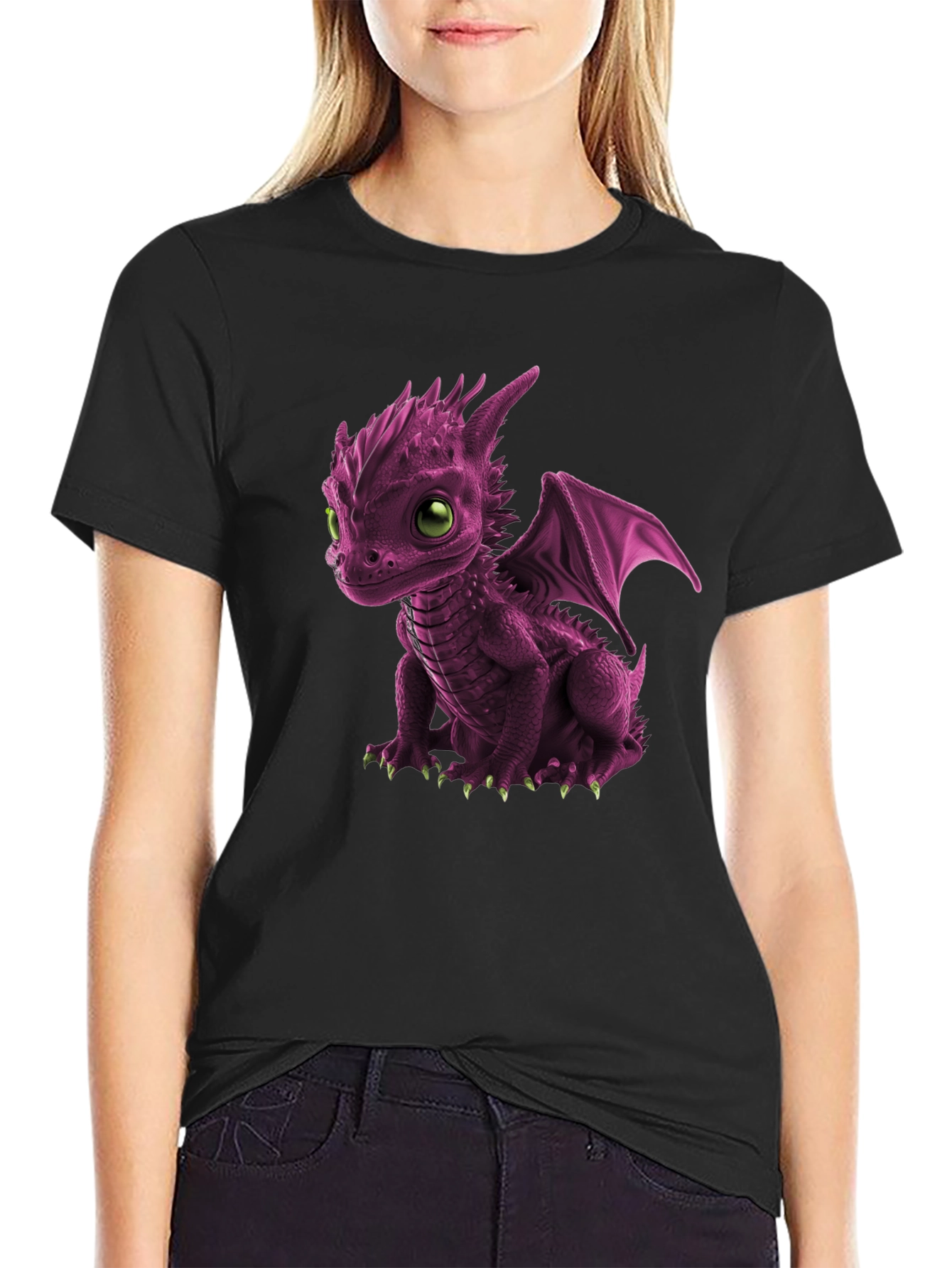 Cute Dragon Graphic Tee - Unique Design