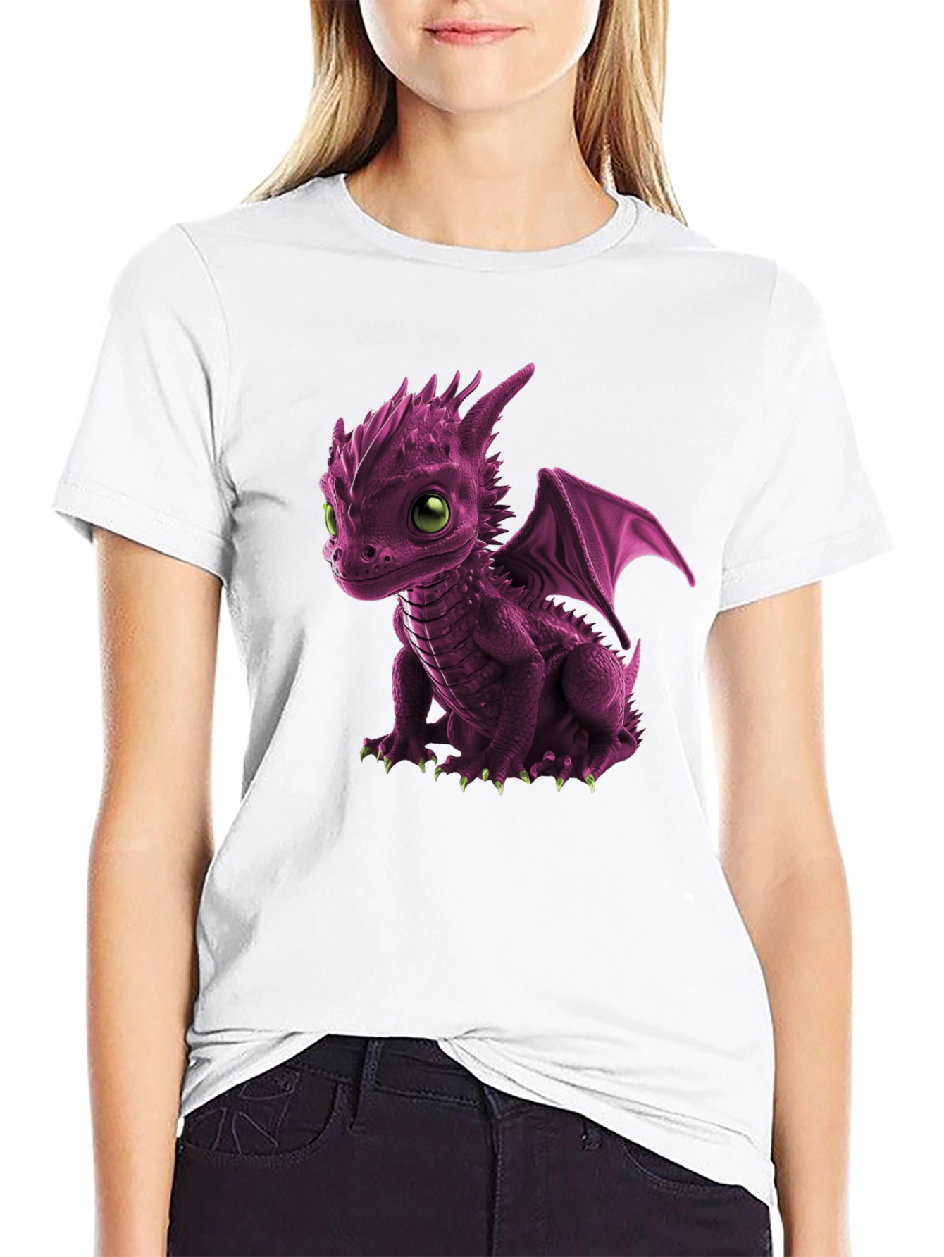 Cute Dragon Graphic Tee - Unique Design