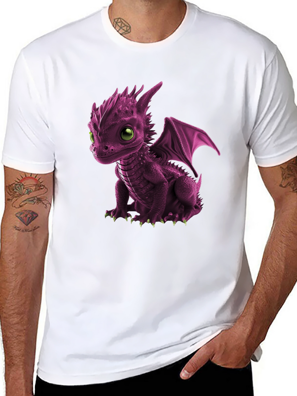 Cute Dragon Graphic Tee - Unique Design