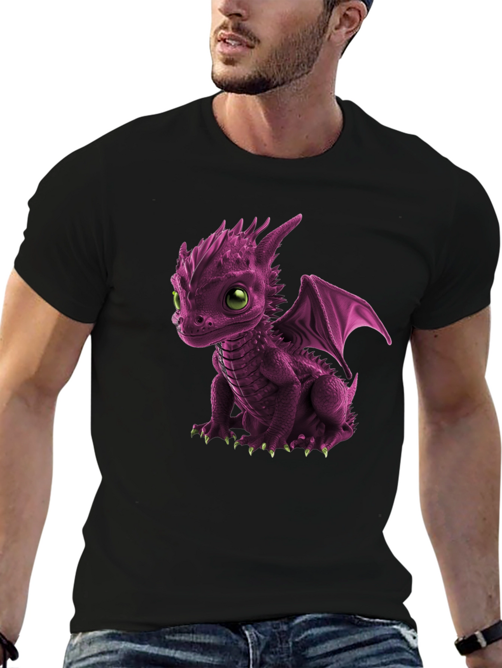 Cute Dragon Graphic Tee - Unique Design