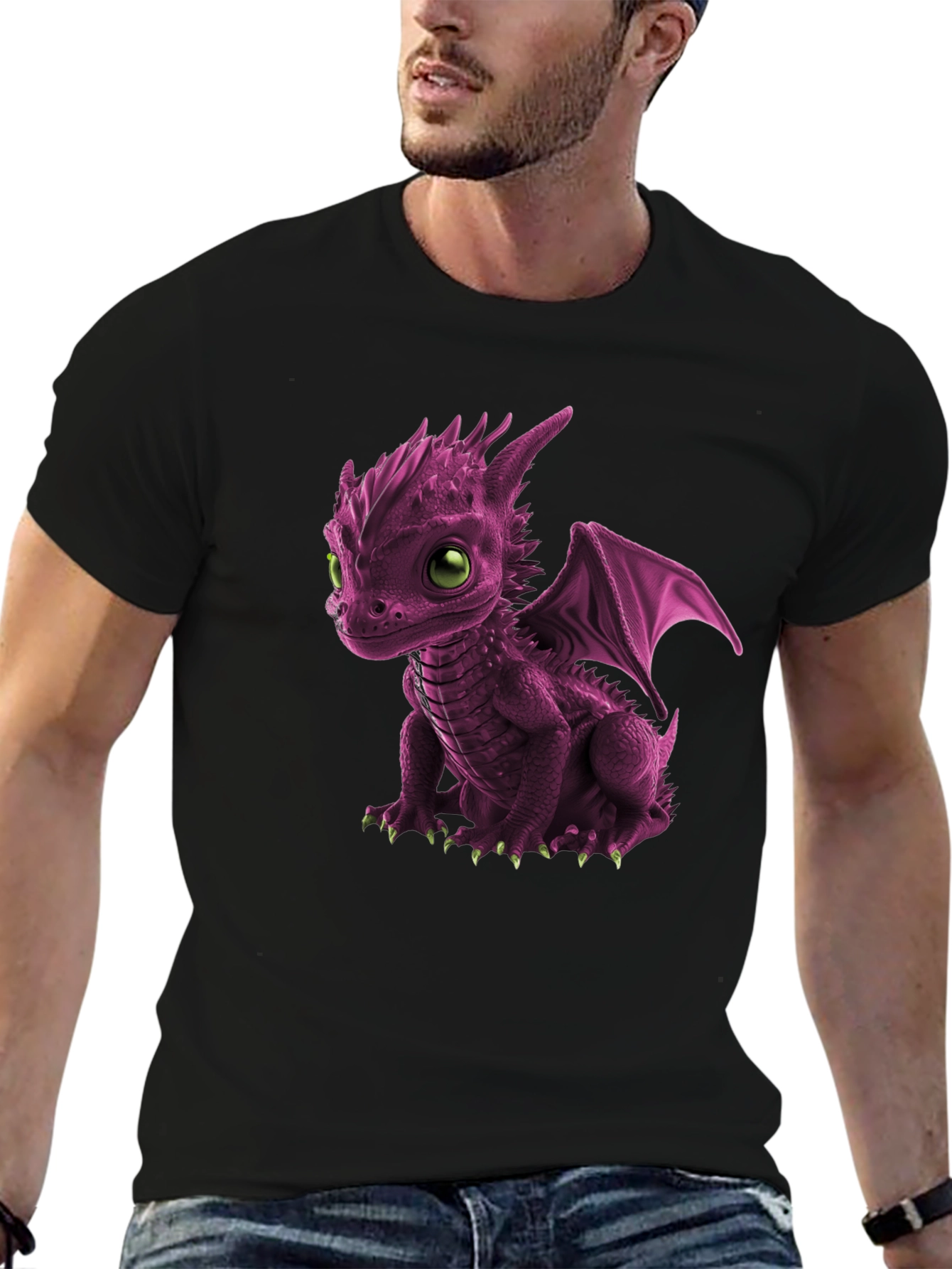 Cute Dragon Graphic Tee - Unique Design