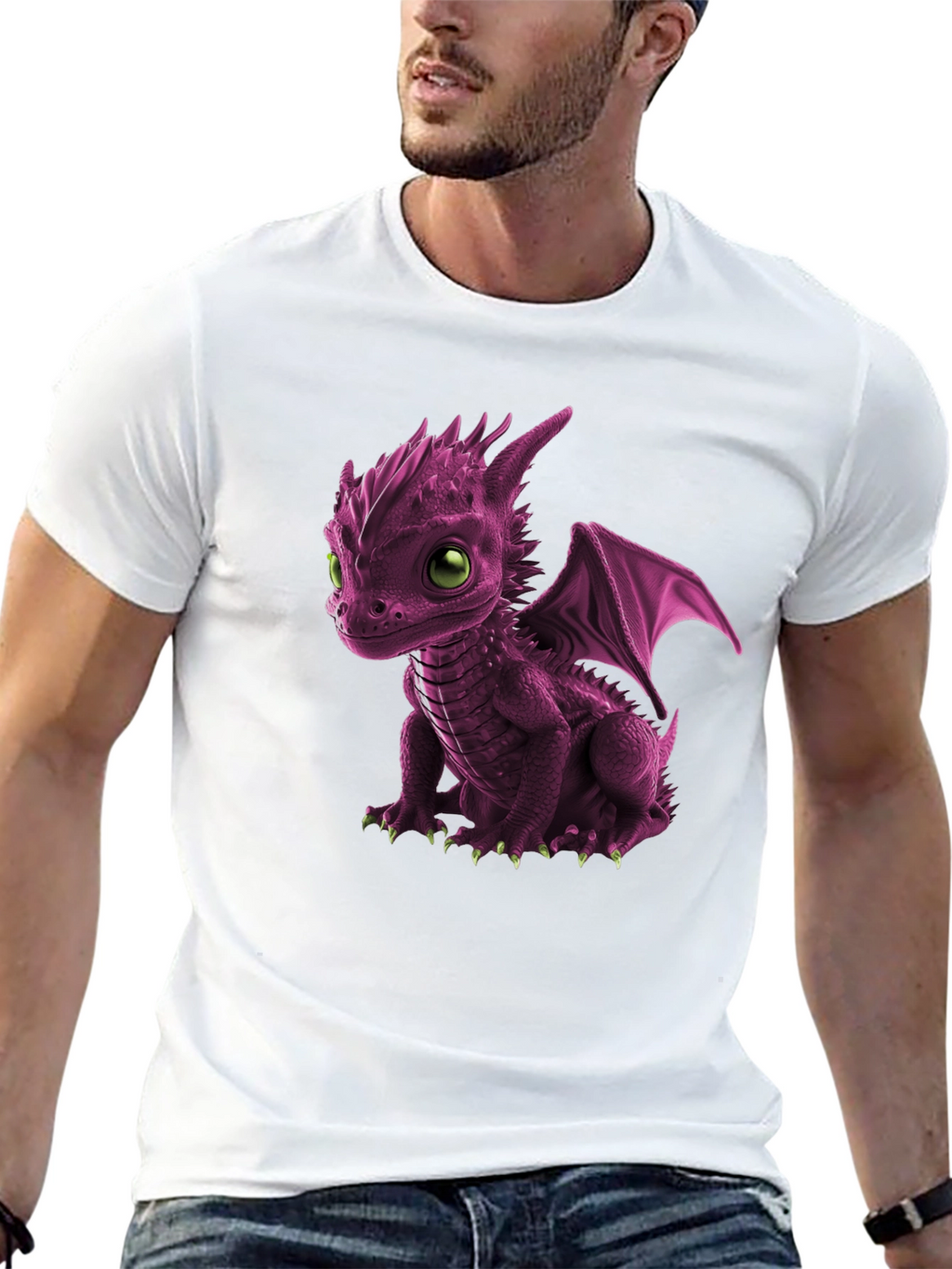 Cute Dragon Graphic Tee - Unique Design