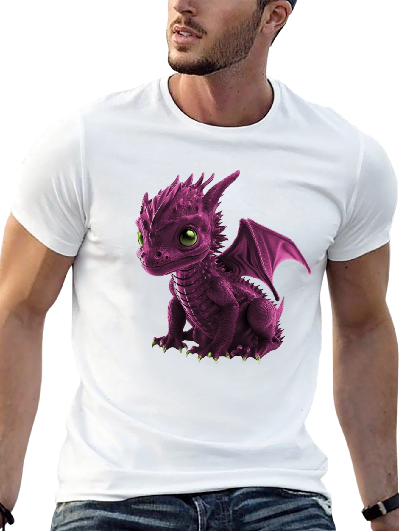 Cute Dragon Graphic Tee - Unique Design