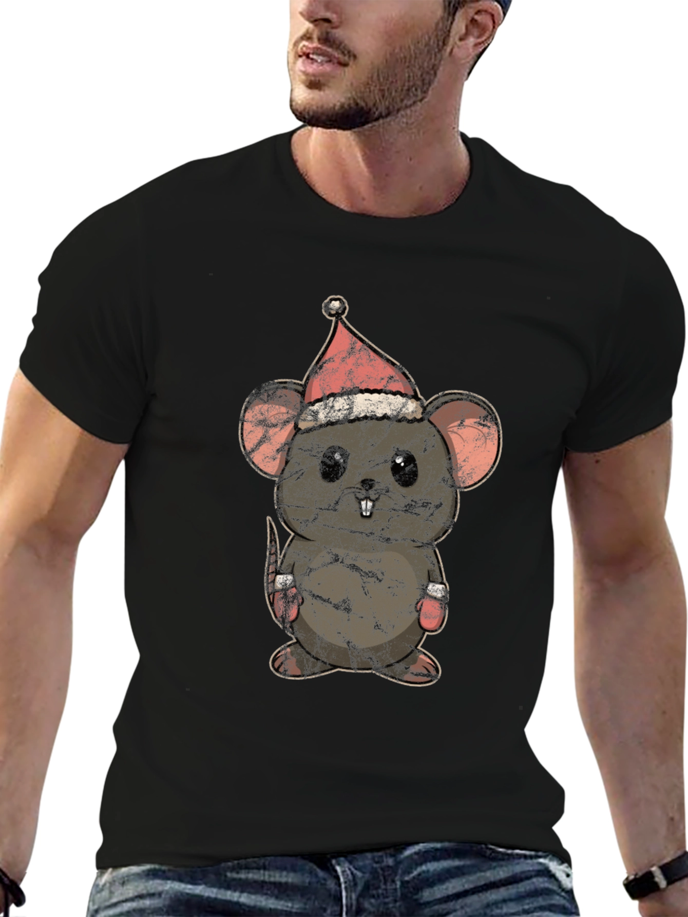 Cute Christmas Mouse T-Shirt
