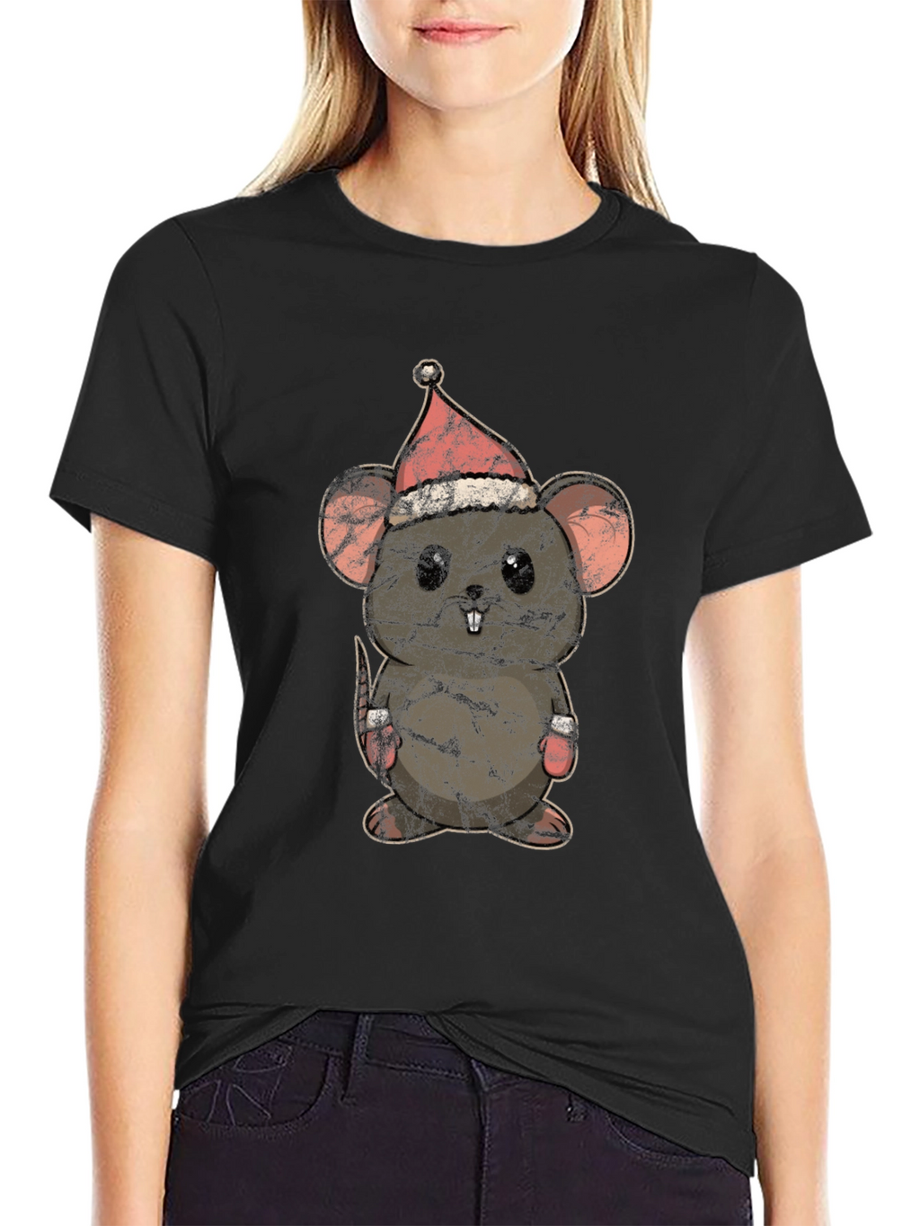 Cute Christmas Mouse T-Shirt