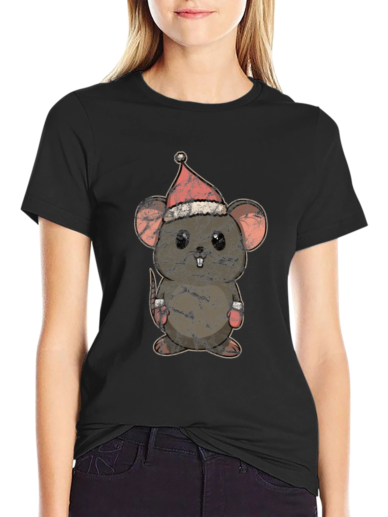 Cute Christmas Mouse T-Shirt