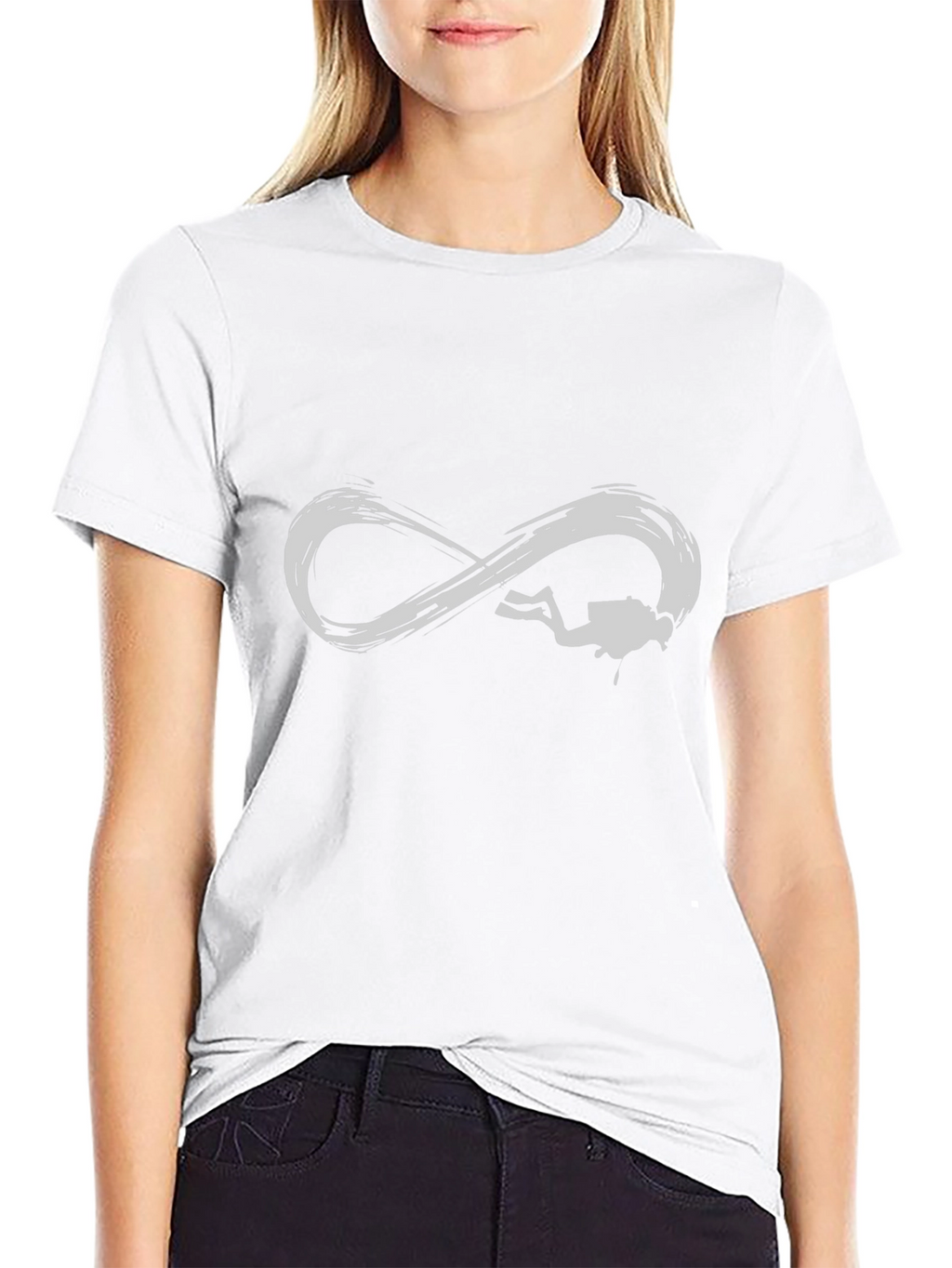 Diver Infinity Symbol Black Tee
